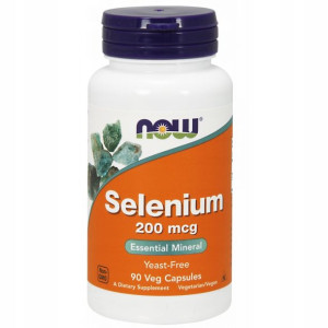 Now Foods Selen 200mcg Selenometionina Tarczyca 90