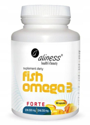 Aliness Fish Omega 3 Forte Kwasy 500mg 250 EPA DHA