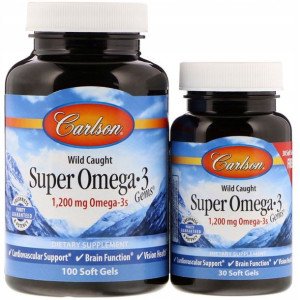 Carlson Labs Super Omega-3 1200 mg 130 kapsułek
