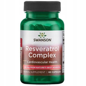 Swanson Resveratrol Complex 180 mg 60 kapsułek