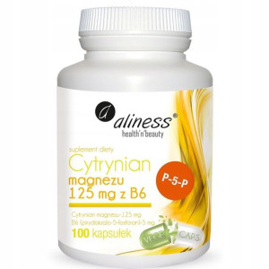 Aliness Cytrynian Magnezu 125mg B6 100 Kap Zdrowie