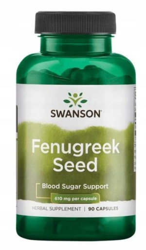 Swanson Fenugreek Seed 610mg 90k Kozieradka Apetyt
