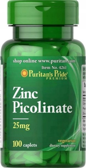 Puritan's Pride CYNK PIKOLINIAN 25mg ODPORNOŚĆ