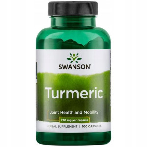 SWANSON TURMERIC 720 KURKUMA curcumin 100 kapsułek