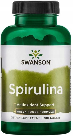 SWANSON SPIRULINA algi oczyszczenie detox 180tab
