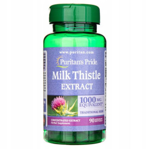 Puritan's Pride Milk Thistle 90 Ostropest Wątroba