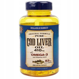 Holland & Barrett TRAN w kapsułkach 410mg 250k