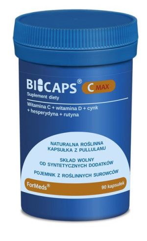 ForMeds BICAPS Witamina C max 90kaps Cynk D3