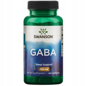 SWANSON GABA - Sleep Support 500mg, 100kaps.