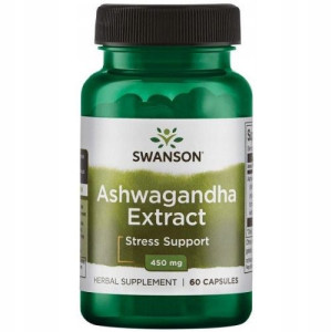 Swanson Ashwagandha Extract 450mg 60caps Kortyzol