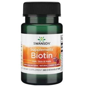 Swanson Biotyna Skóra Włosy Paznokcie 60tab