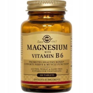 Solgar Magnesium Magnez z witaminą B6 100 tab