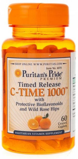 Puritan's Pride Witamina C 1000mg 60tab Dzika Róża