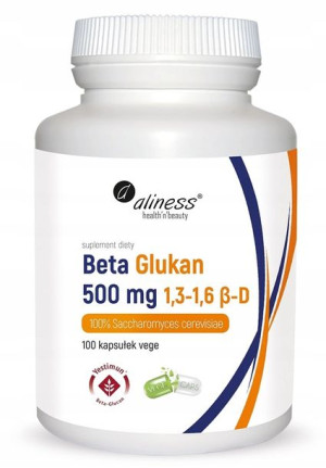 Aliness BETA GLUKAN 500mg Yestimun BEZ WYPEŁNIACZY