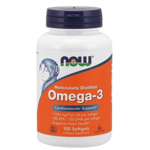 Now Foods Omega-3 1000mg Kwasy Tłuszczowe 100k