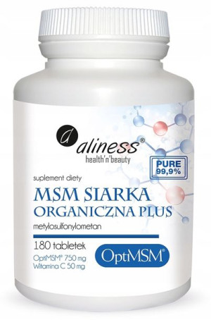 Aliness MSM 180t + C SIARKA organiczna OPTIMSM