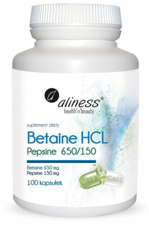 ALINESS BETAINE HCL 100k PEPSYNA betaina trawienie