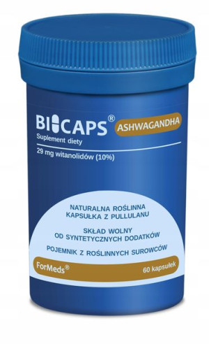 Formeds Bicaps Ashwagandha 10% Witanolidów 60kap.