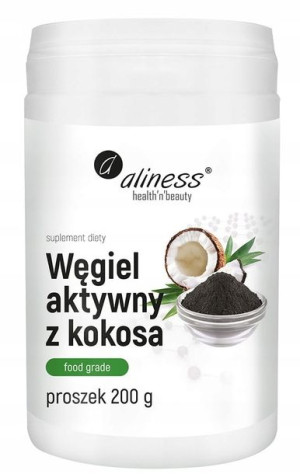 Aliness WĘGIEL AKTYWNY Z KOKOSA proszek TRAWIENIE