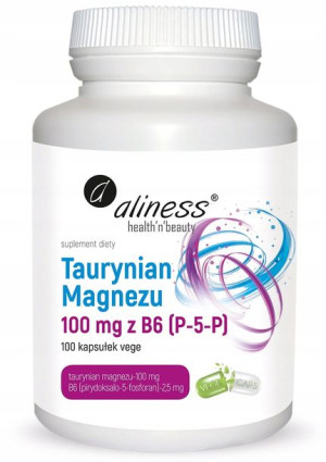 Aliness Taurynian Magnezu z witaminą B6 100 kaps.