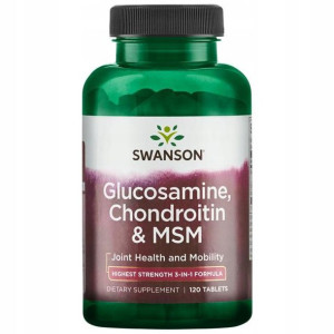Swanson Glukozamina Chondroityna Msm 120t Stawy