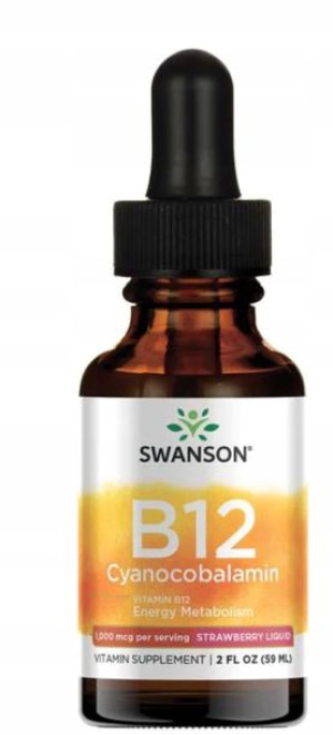SWANSON WITAMINA B12 B-12 w płynie KROPLE nerwowy