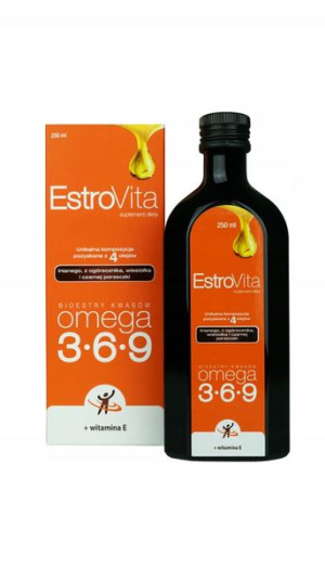 EstroVita Omega 3-6-9 i witamina E 250ml ODPORNOŚĆ