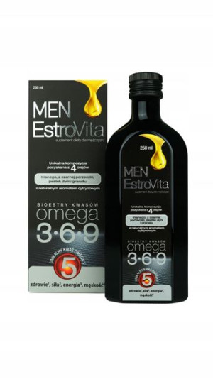 EstroVita MEN Kwasy Omega 3 6 9 Dla Niego 250ml