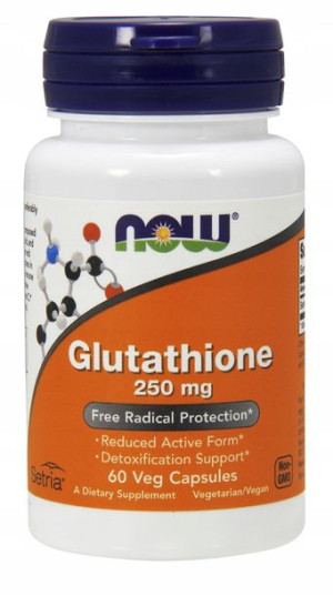 NOW Glutathione GLUTATION Odporność 250mg 60vcaps