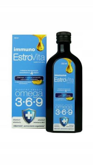 EstroVita Immuno Kwasy Omega 3-6-9 Odporność 250ml