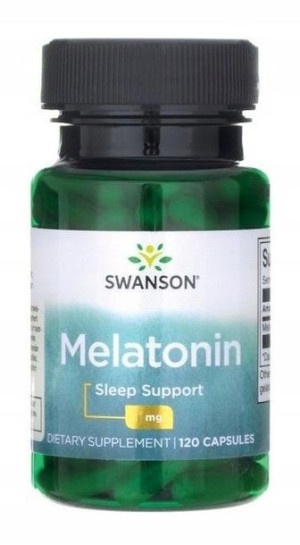 Swanson Melatonina Zasypianie Sen Jet-lag 1mg 120k