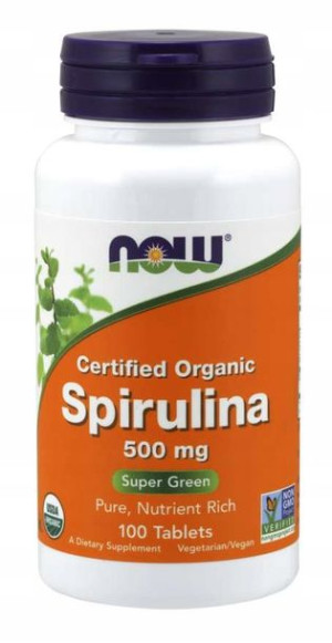 Now Foods Spirulina 1000mg 120 tab OCZYSZCZENIE
