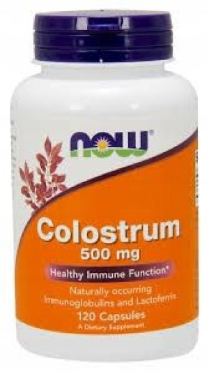 NOW Colostrum Siara Bydlęca 500mg NA INFEKCJE 120k
