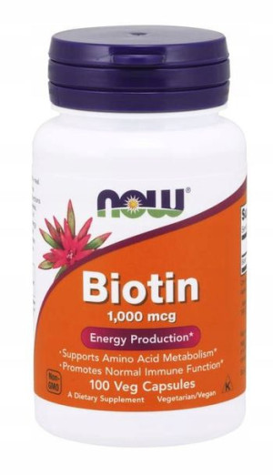 NOW FOODS Biotin 1,000 mcg 100 caps uroda