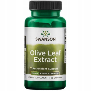 Swanson Liść Oliwny Ekstrakt 750mg Candida Wirusy