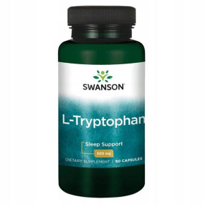 Swanson L-tryptophan 500mg 60k Tryptofan Stres Sen