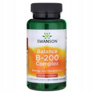Swanson Balance B-200 Witamina B Kompleks 100kaps