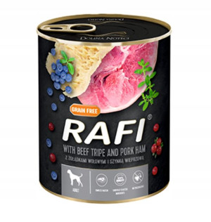 Rafi Karma dla psa żołądki wołowe z szynką 400g