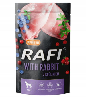 RAFI karma dla psa królik 500g saszetka