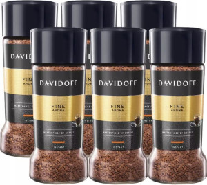 6 x Kawa rozpuszczalna DAVIDOFF Fine Aroma 100g