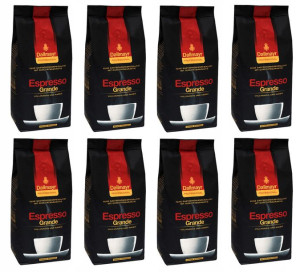 8 x Dallmayr Espresso Grande ziarnista 1kg ZESTAW