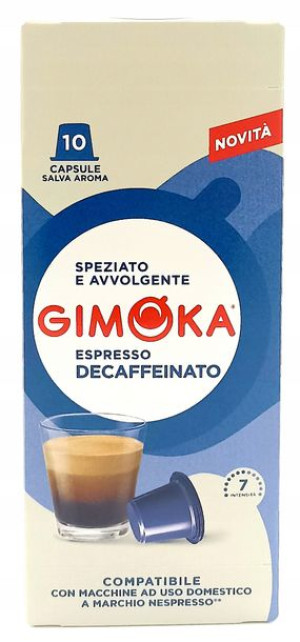 Nespresso GIMOKA SOAVE BEZKOFEINOWA Kapsułki10szt