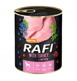 Rafi Mokra Karma dla Psa z Indykiem 800g