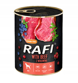 Rafi Mokra Karma dla Psa z Wołowiną 800 g