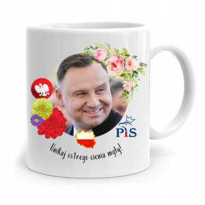 Kubek Prezydenta Andrzej Duda Pis Ostry Cień Mgły