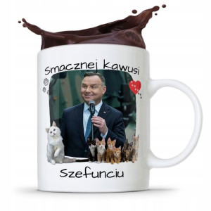 Kubek Prezydenta Andrzej Duda Pis Smacznej Kawusi