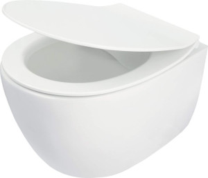 Miska WC z deską bezkołnierzowa Silia Deante
