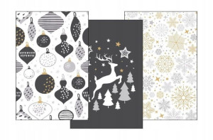 Komplet ściereczek ścierek 40x60 ścierki 3szt. WINTER
