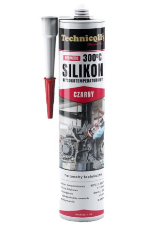 Silikon Wysokotemperaturowy Czarny 300ml