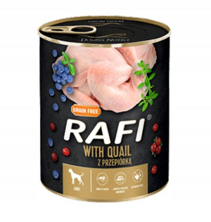 Rafi Mokra karma dla psa z przepiórką 400g